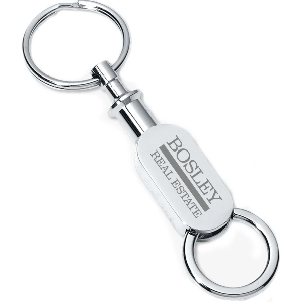 Chrome finish metal pull-apart keyholder.... from ASI 62660 Innovation Line