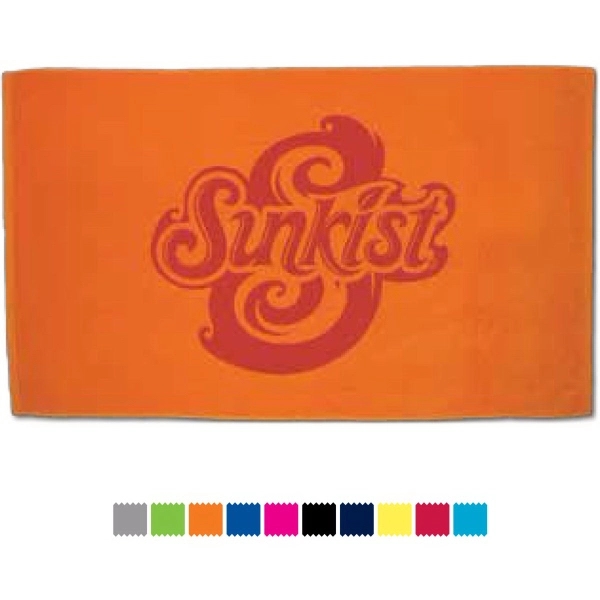 40" x 70" heavyweight beach towel with double sheared velour finish.... from ASI 91605 Towel Specialties