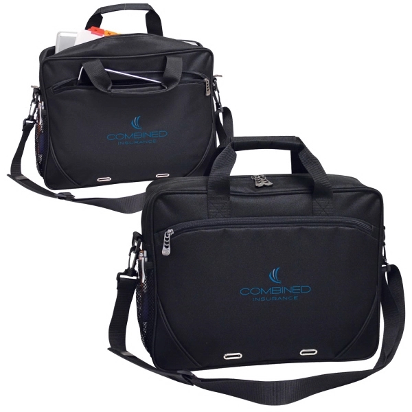 Computer Briefcase made of 600d polyester with a 15.4" padded sleeve... from ASI 79384 Preferred Nation Inc / Preferred Nation