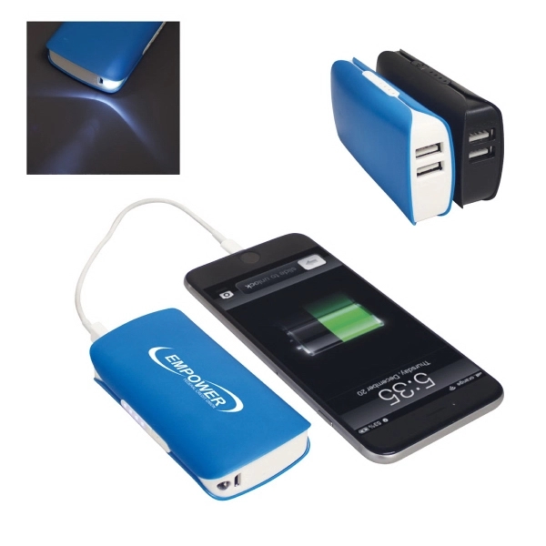 Power bank charger for phones and tablets with USB output. Also... from ASI 79384 Preferred Nation Inc / Preferred Nation