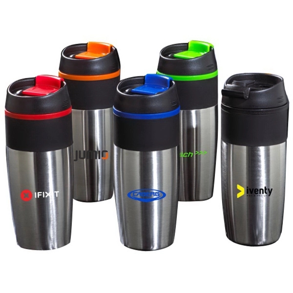 Stainless steel tumbler with double wall insulation.... from ASI 99030 Zipline / Zipline®