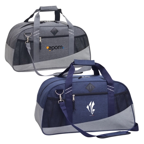Stylish duffle done in poly canvas with extra support at the... from ASI 79384 Preferred Nation Inc / Preferred Nation