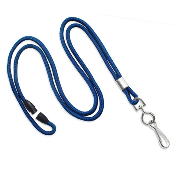 Available Same Day! These blank flat braided polyester lanyards come with... from ASI 79898 Promovision