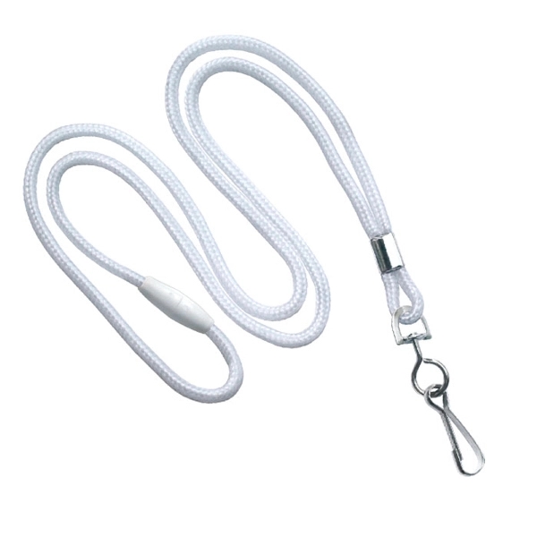 Available Same Day! These blank flat braided polyester lanyards come with... from ASI 79898 Promovision