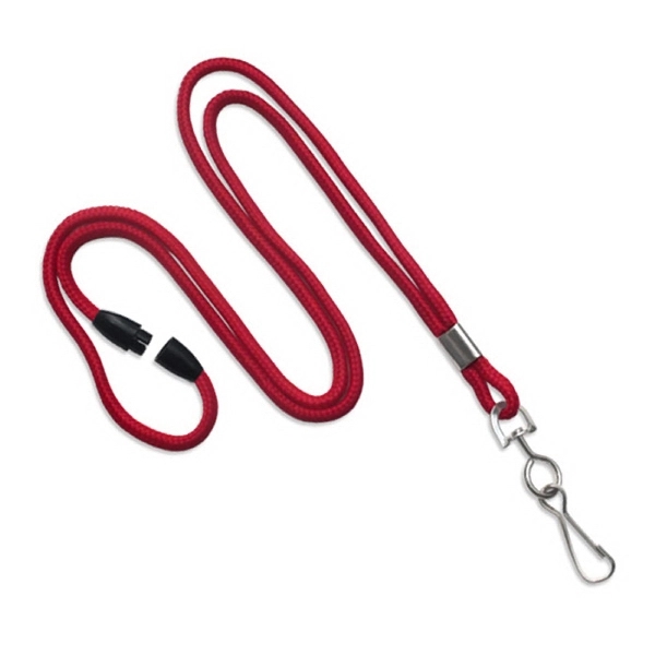 Available Same Day! These blank flat braided polyester lanyards come with... from ASI 79898 Promovision