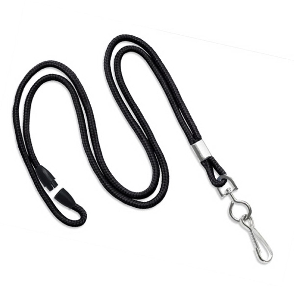 Available Same Day! These blank flat braided polyester lanyards come with... from ASI 79898 Promovision
