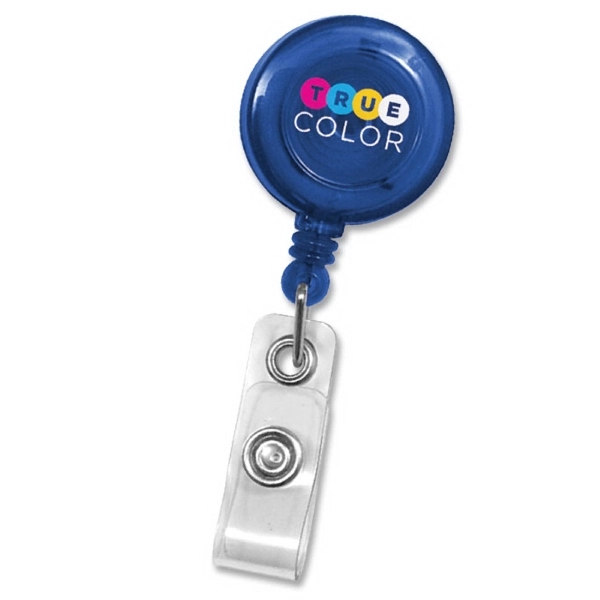 MaxLabel custom badge reels feature an extra large imprint area for... from ASI 79898 Promovision / PROMOVISION