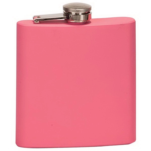 4.25" x 3.75" x 1" metal and leatherette drinking flask with... from ASI 92531 Unique Custom Products / UCP