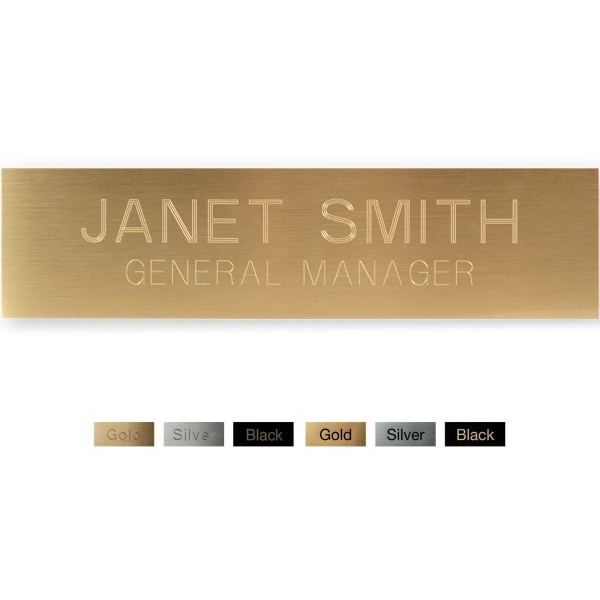 Metal Plate - Gold/Silver... from ASI 81500 Navitor Inc