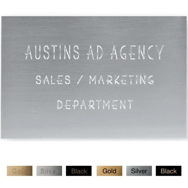 Metal Plate - Gold/Silver... from ASI 81500 Navitor Inc