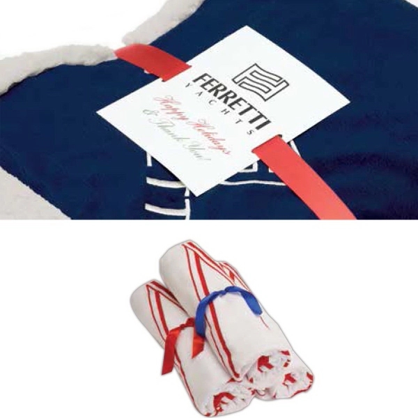 4" x 5" gift card and ribbon with your custom full-color... from ASI 91605 Towel Specialties