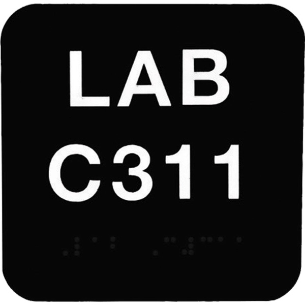 Architectural Signage Series with raised tactile characters and grade 2 braille.... from ASI 81500 Navitor Inc / Navitor Specialty Products