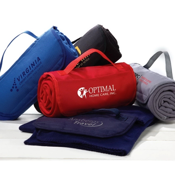 Polyester fleece roll up blanket.... from ASI 99030 Zipline / Zipline®