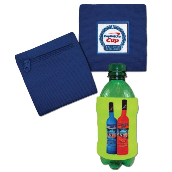 Three-in-one wristband with zipper pocket for use as a wallet and... from ASI 90160 Suntex Industries