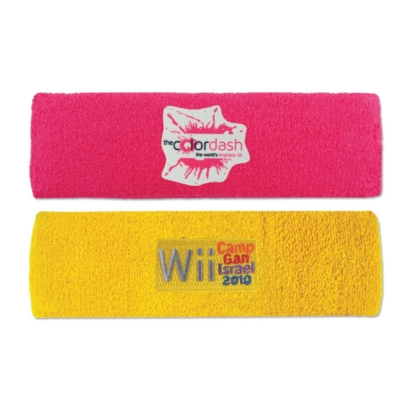 2" x 6 1/2" headbands made of cotton/polyester terry and available... from ASI 90160 Suntex Industries