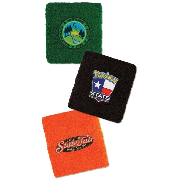 2 3/4" x 2 3/4" cotton polyester terry wristband offered in... from ASI 90160 Suntex Industries