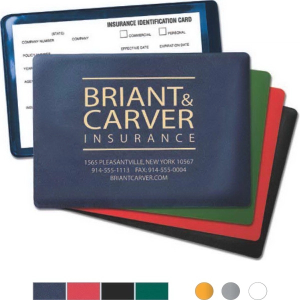 Insurance Card, Lottery Ticket or Coupon Holder with foil-stamped personalization.... from ASI 52480 Enduraline