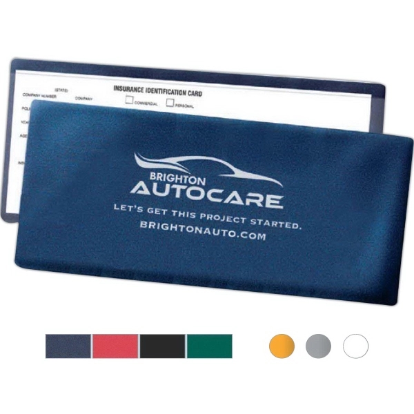 Blue Insurance Card, Lottery Ticket or Coupon Holder with foil-stamped personalization.... from ASI 52480 Enduraline