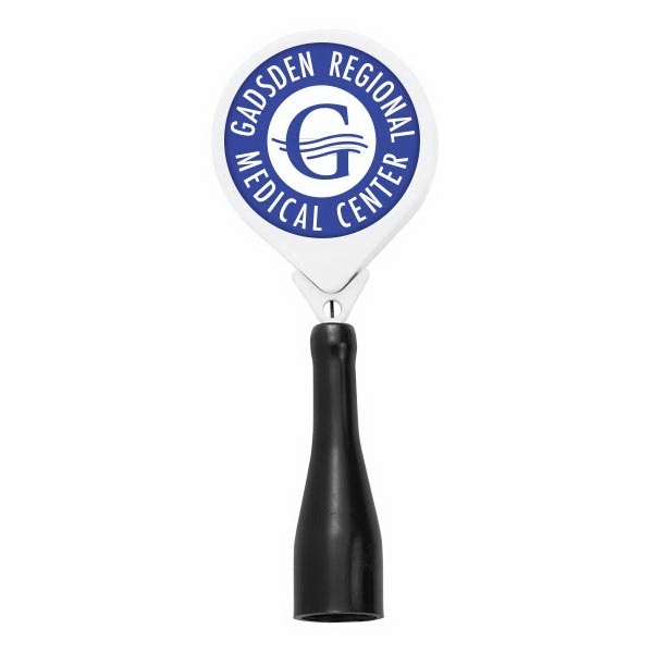 Anti-microbial round Retractable Pen Holder. Label decoration.... from ASI 49470 DEVARA