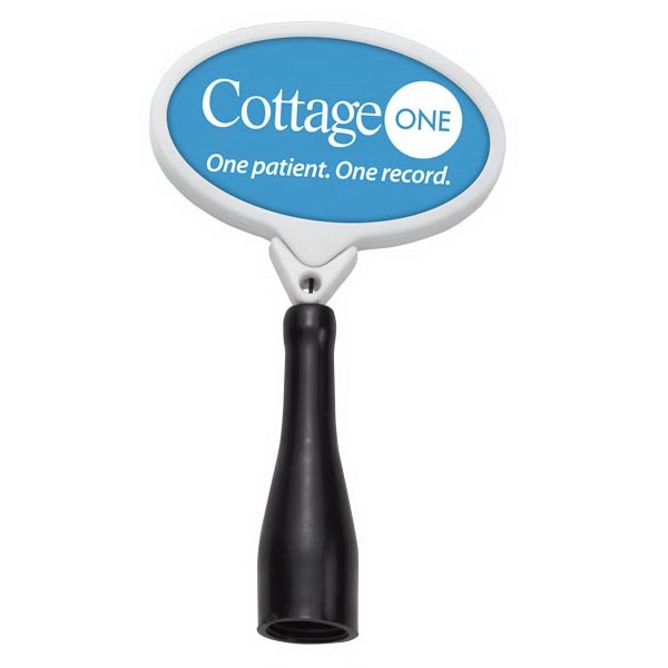 Anti-microbial Oval Retractable Pen Holder. Label decoration.... from ASI 49470 DEVARA