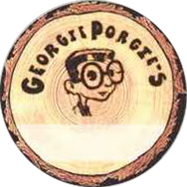 Extra-large .050" thick full digital color badge with pin fastener in... from ASI 59080 Halls & Company