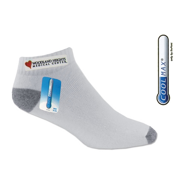Low cut athletic socks featuring moisture wicking enhanced performance for cooler,... from ASI 90160 Suntex Industries