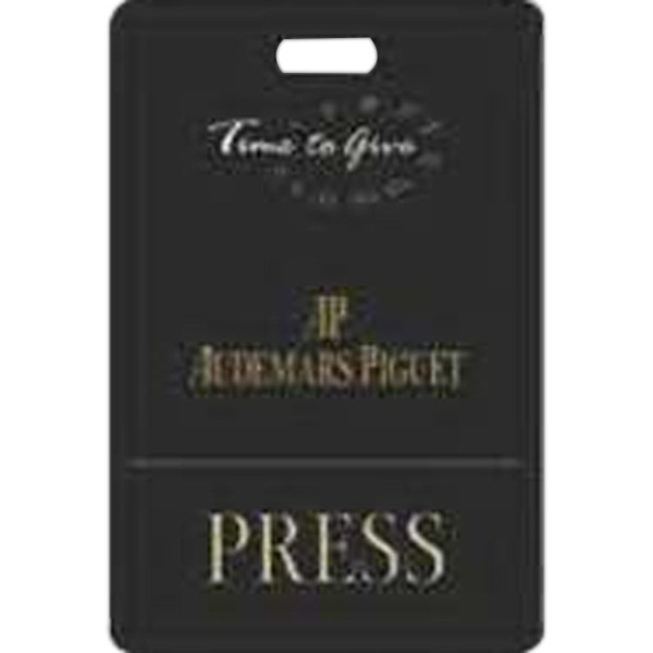 Large full-color .050" thick digital badge with pin fastener in assorted... from ASI 59080 Halls & Company