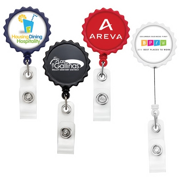 Chrome Bottle Cap Badge Reel.... from ASI 49470 DEVARA