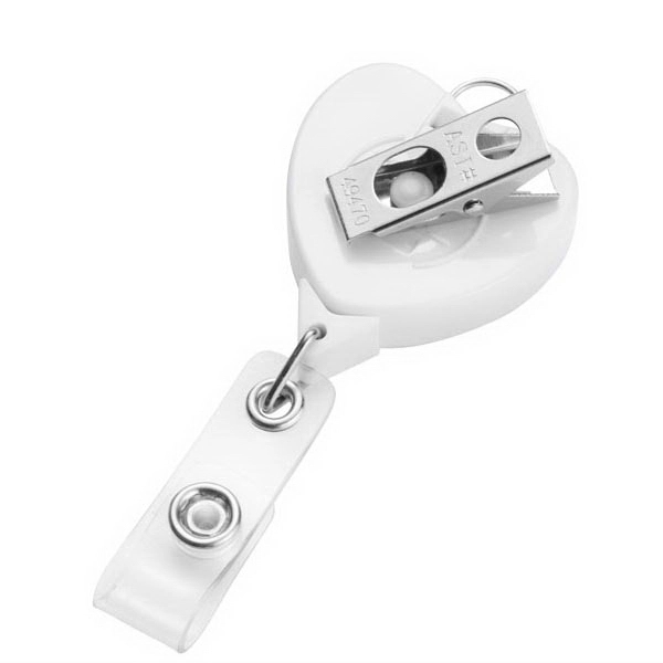 Jumbo heart retractable badge reel with lanyard attachment.... from ASI 49470 DEVARA