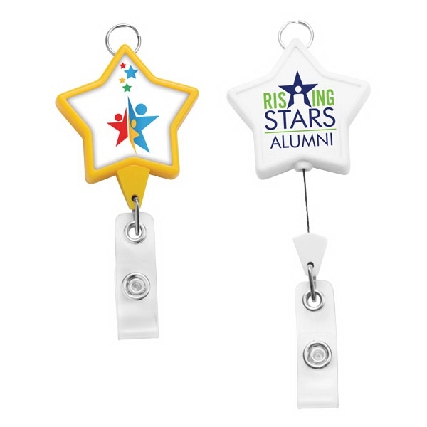 Jumbo star retractable badge reel with lanyard attachment.... from ASI 49470 DEVARA