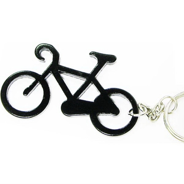 Bicycle shape bottle opener with key chain.... from ASI 74585 Nu Promo International / Nu Promo Line