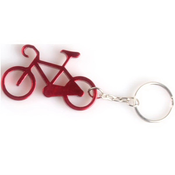 Bicycle shape bottle opener with key chain.... from ASI 74585 Nu Promo International / Nu Promo Line