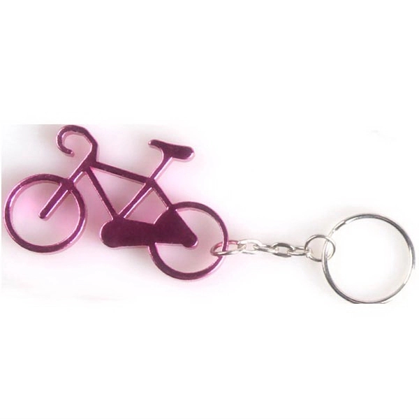 Bicycle shape bottle opener with key chain.... from ASI 74585 Nu Promo International / Nu Promo Line