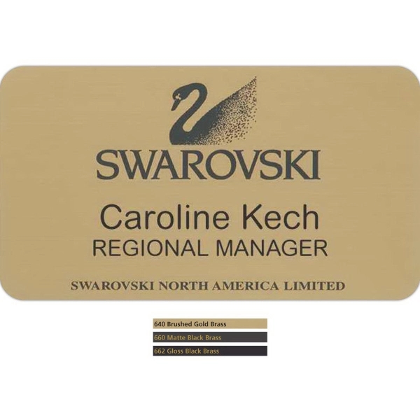 .020" thick brass badge with rounded corners.... from ASI 59080 Halls & Company