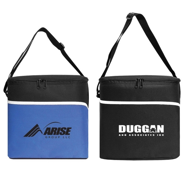 Cooler pack with an accent stripe that is actually an open... from ASI 34800 Alstar Creations / Alstar Line