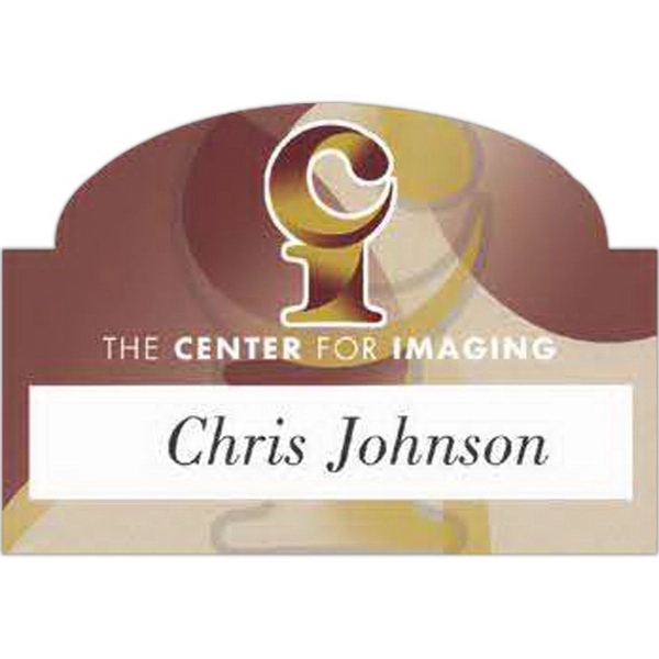 .070" thick badge with a window and secure pin closure.... from ASI 59080 Halls & Company