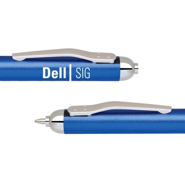 Stylish solid coated stylus pen with gravity tip function. When the... from ASI 40544 Binaco / Binaline