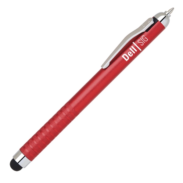 Stylish solid coated stylus pen with gravity tip function. When the... from ASI 40544 Binaco / Binaline