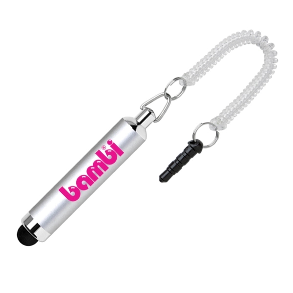 Convenient soft touch stylus with elastic coil that can be directly... from ASI 40544 Binaco / Binaline