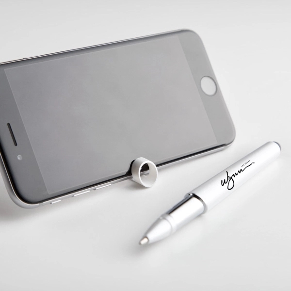 Plastic cap off pen with stylus. Comes in various metallic colors.... from ASI 40544 Binaco / Binaline