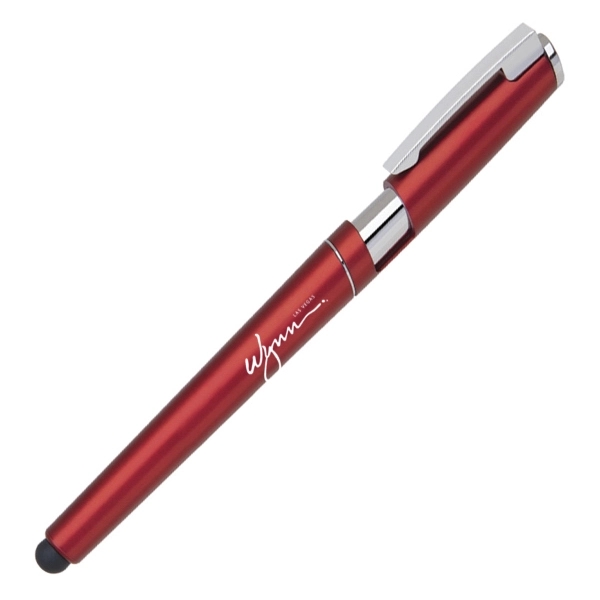 Plastic cap off pen with stylus. Comes in various metallic colors.... from ASI 40544 Binaco / Binaline