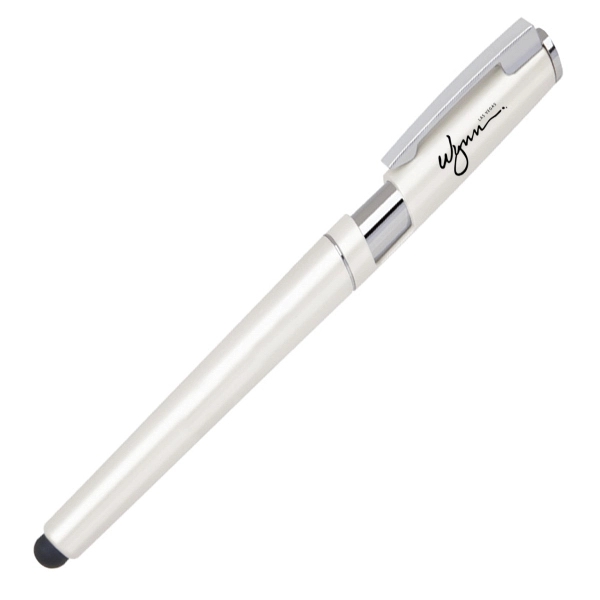 Plastic cap off pen with stylus. Comes in various metallic colors.... from ASI 40544 Binaco / Binaline