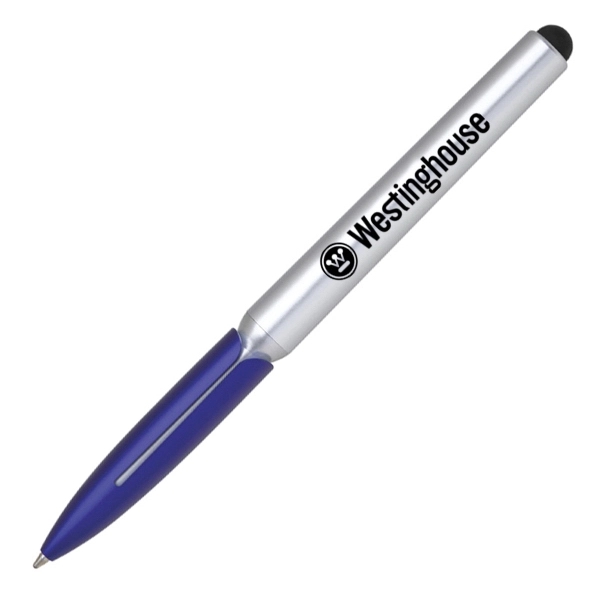 Plastic twist off pen with stylus. Comes in various metallic colors.... from ASI 40544 Binaco / Binaline