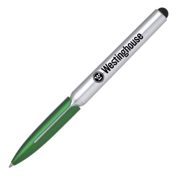 Plastic twist off pen with stylus. Comes in various metallic colors.... from ASI 40544 Binaco / Binaline