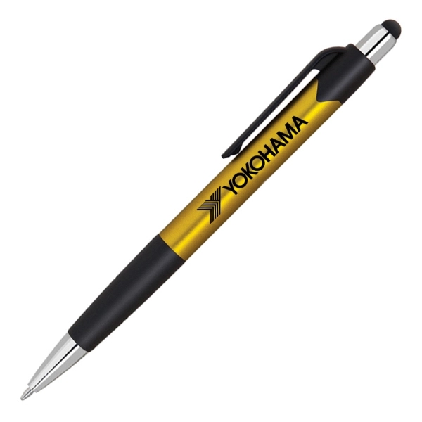 Plastic click action pen with stylus. Comes in a variety of... from ASI 40544 Binaco / Binaline