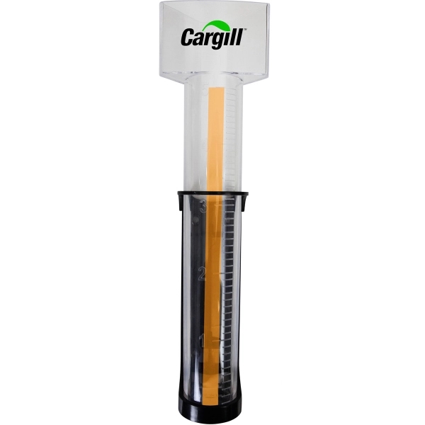 Rain gauge made of clear plastic that measures rainfall events up... from ASI 61966 HPG / Beacon Promotions
