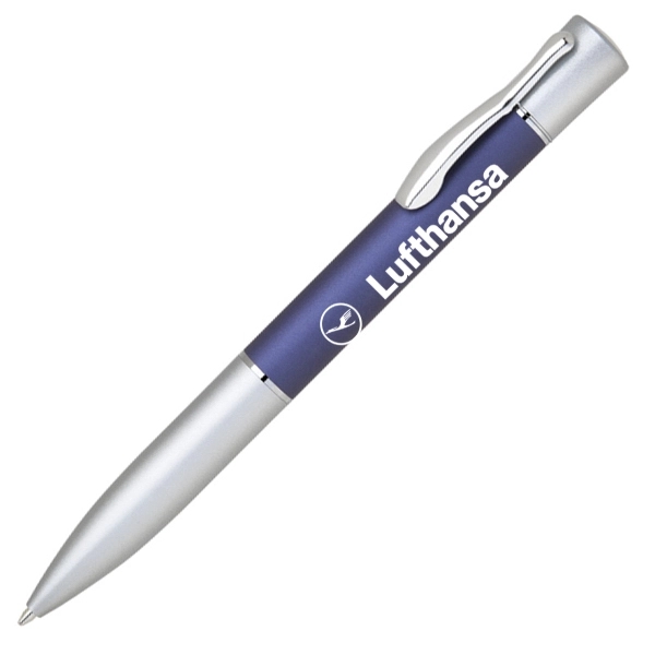 Heavy brass twist action ballpoint pen with shiny chrome clip. Comes... from ASI 40544 Binaco / Binaline