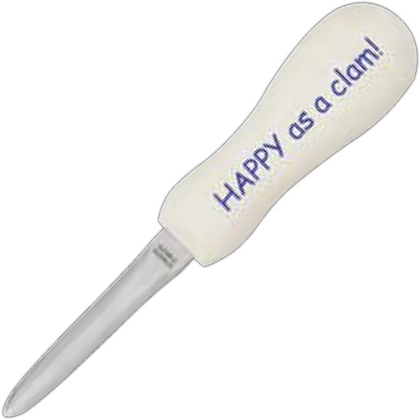 Oyster knife/ Clam opener with white plastic handle.... from ASI 93130 Utica Cutlery Co/Kutmaster 400 Line / KutMaster™