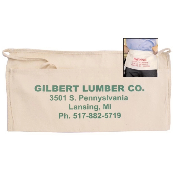 Popular waist apron made of natural heavy 10 oz. duck cotton.... from ASI 36280 Anthony & Company Inc / Anthony