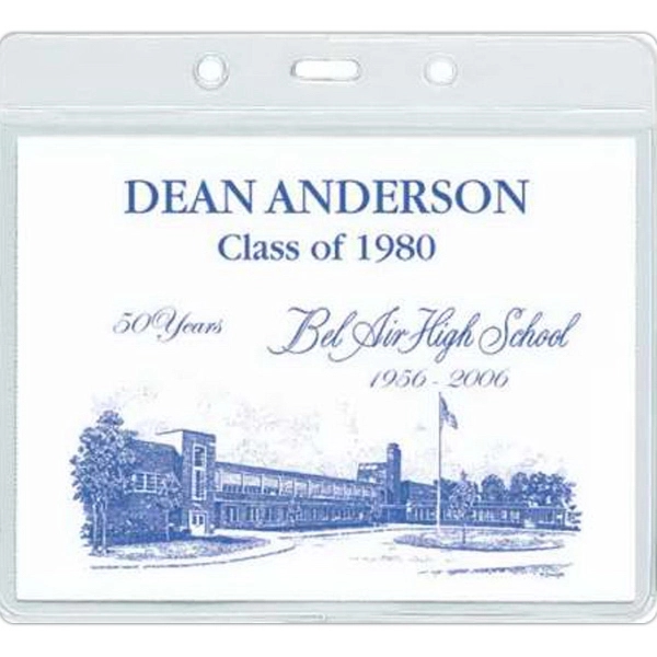 Badge holder with a 3" x 4" insert and slot and... from ASI 59080 Halls & Company